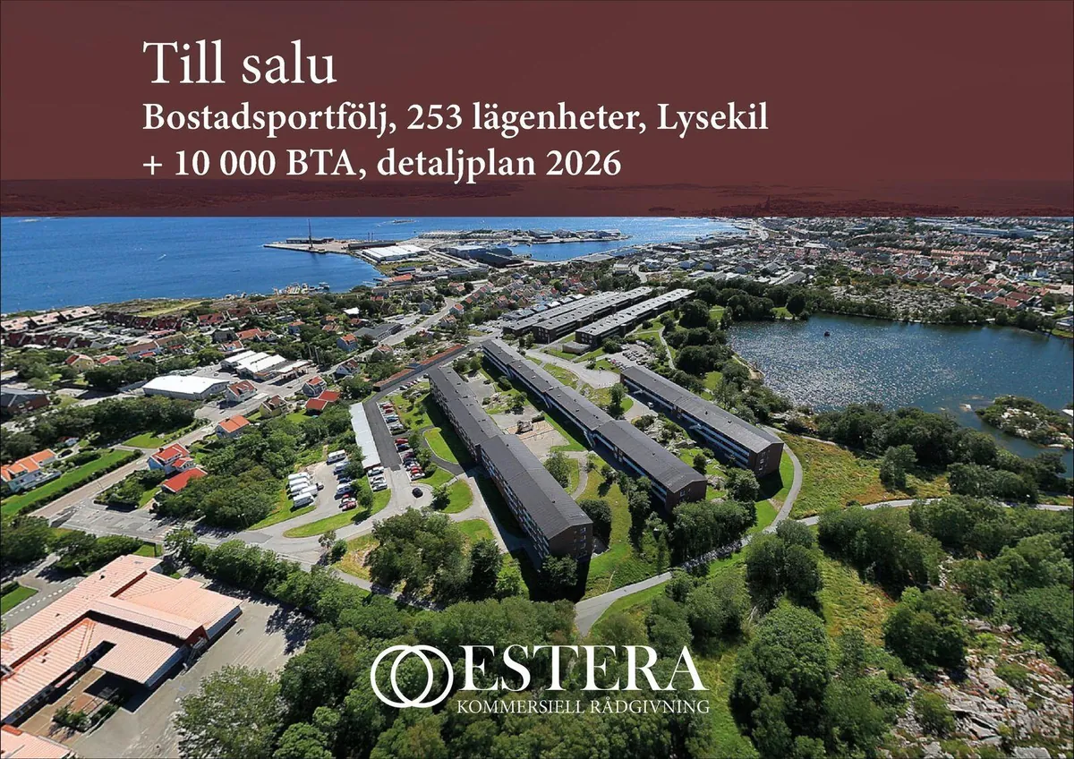 Bostadsportfölj om 253 lägenheter i Lysekil